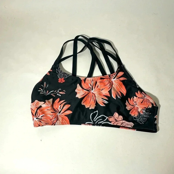 Floral Halter Swim Top - Picture 2 of 4